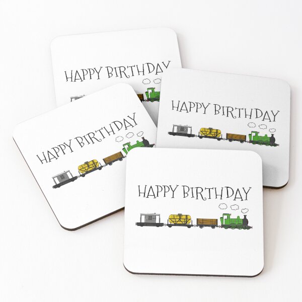Item preview, Steam Train Happy Birthday Rail Enthusiast designed and sold by doodlerob.