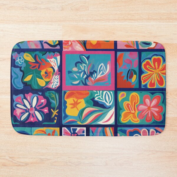Item preview, Vibrant Mosaic of Nature: A Colorful Floral Collage designed and sold by 21 Dragonflies.