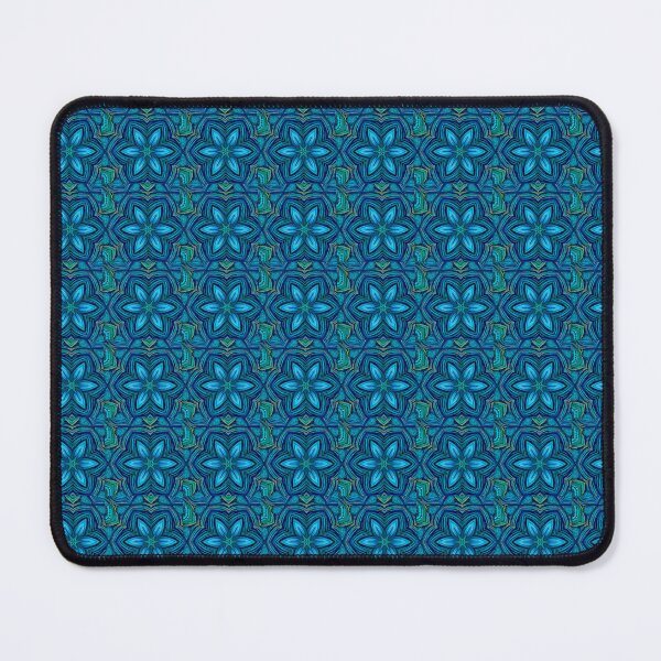 Item preview, Turquoise flower pattern designed and sold by CuteCreature.