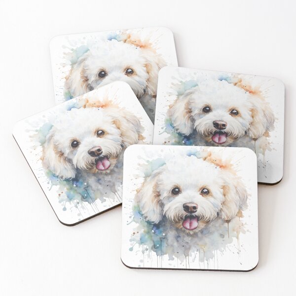 Item preview, Drawing of Poodle Toy Dog, Bichon, Poodle, Puppy, Cute Animal, Animal, Pet, Drawing, Water Color, Nature, Sea life designed and sold by puppynpaw.