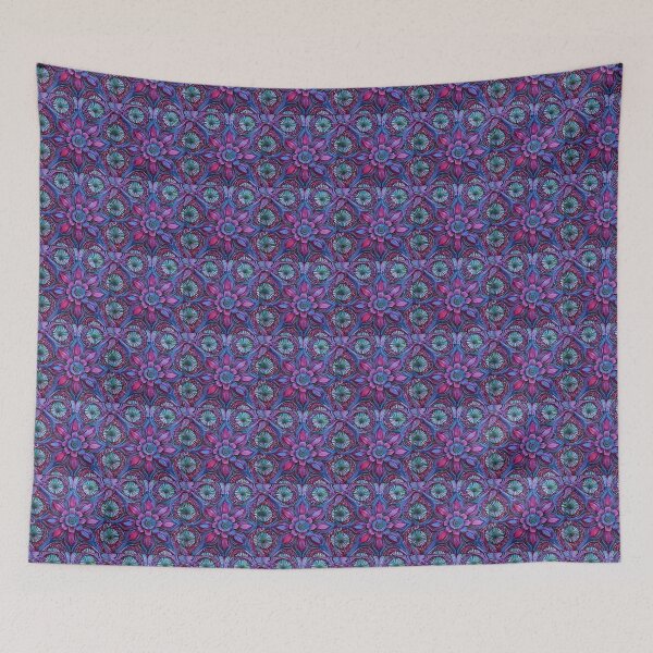 Item preview, Purple flower pattern designed and sold by CuteCreature.