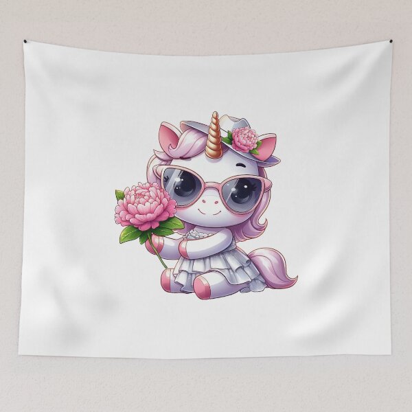 Item preview, Cute unicorn with peony  designed and sold by AnetArtStore.