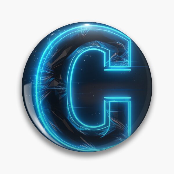Item preview, Blue Neon Letter G designed and sold by FireFXStudio.