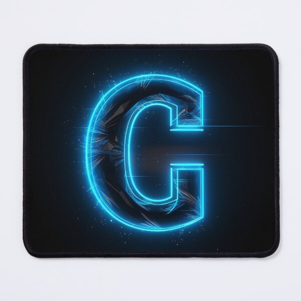Item preview, Blue Neon Letter G designed and sold by FireFXStudio.