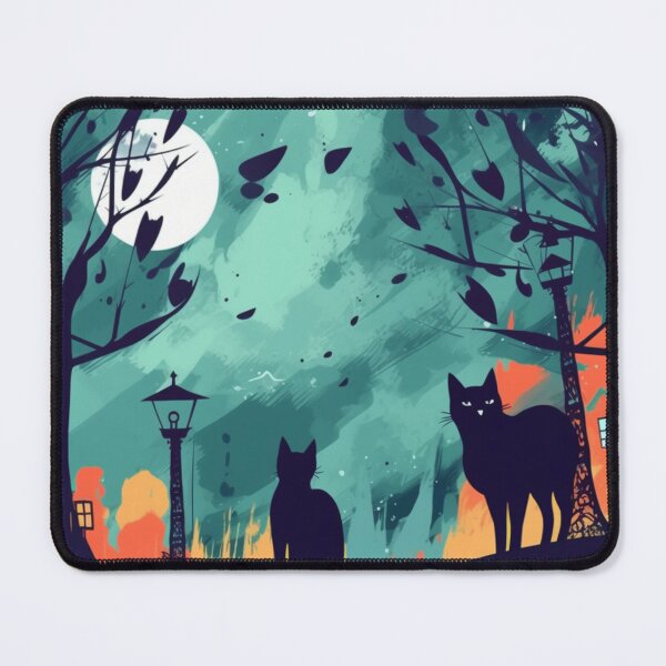 Item preview, Scary Cats at Night designed and sold by Hashola Designs.