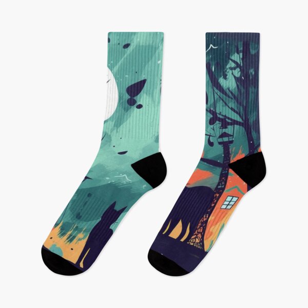 Item preview, Scary Cats at Night designed and sold by Hashola Designs.