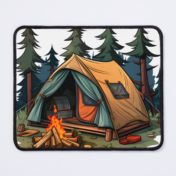 Artikelvorschau, Campingzelt und Bäume entworfen und verkauft von KSimpson838.