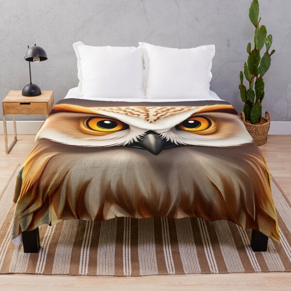 Item preview, Cute Owl, cartoon drawing, Ai Generated Art designed and sold by ACC .