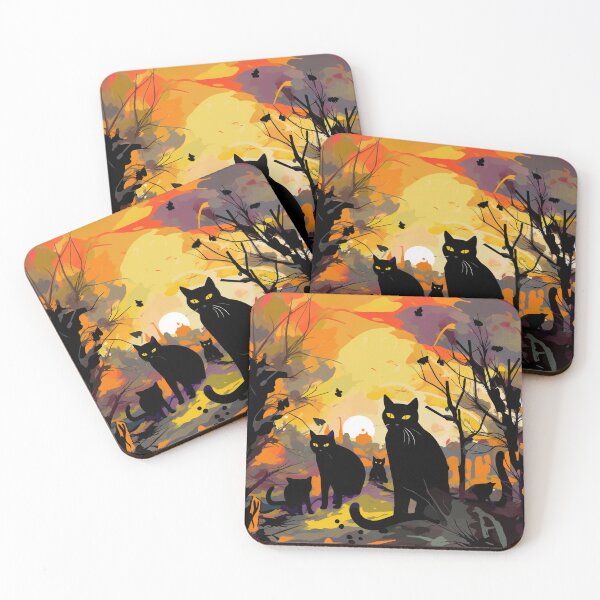Item preview, Scary Evening With Cats designed and sold by Hashola Designs.