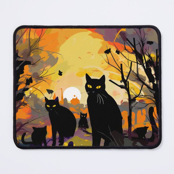 Item preview, Scary Evening With Cats designed and sold by Hashola Designs.
