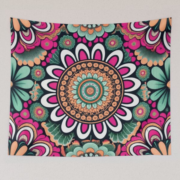 Item preview, Colorful Mandala With Floral Shapes For  Arabesque Style hand drawn  designed and sold by Casanova7000.