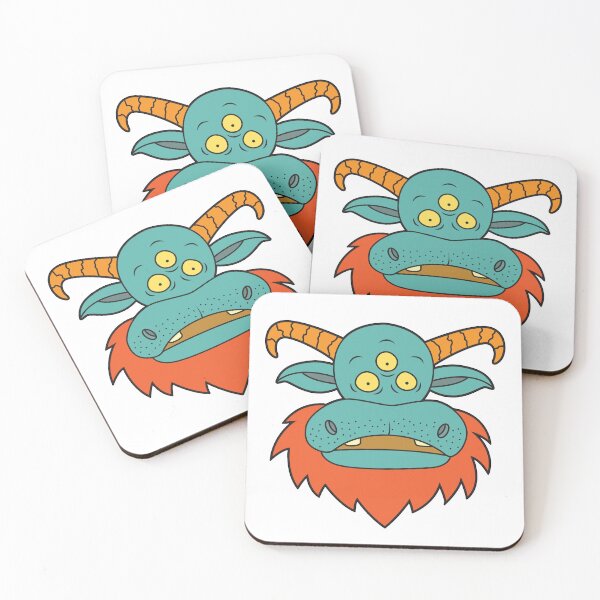 Item preview, MUNSTA - Surprised Teal Monster designed and sold by OWLSTANDING.