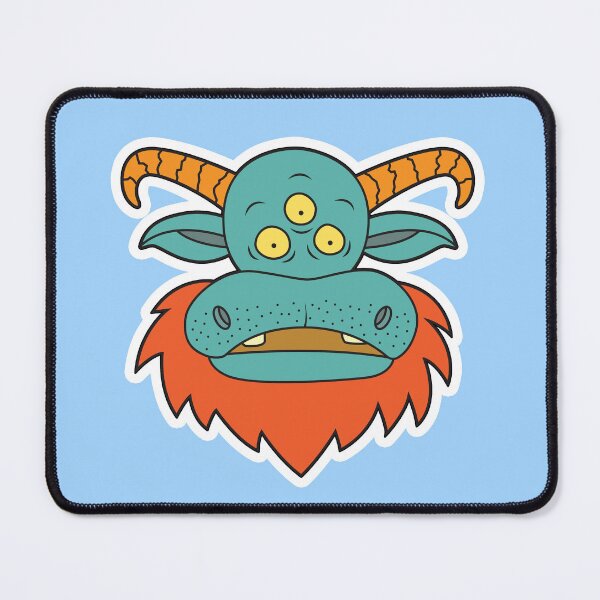 Item preview, MUNSTA - Surprised Teal Monster designed and sold by OWLSTANDING.
