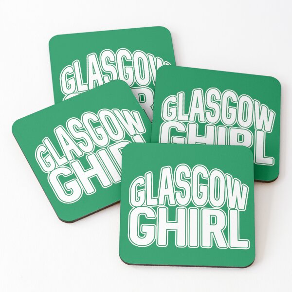 Item preview, GLASGOW GHIRL, Glasgow Celtic Football Club White and Green Text Design designed and sold by MacPean.