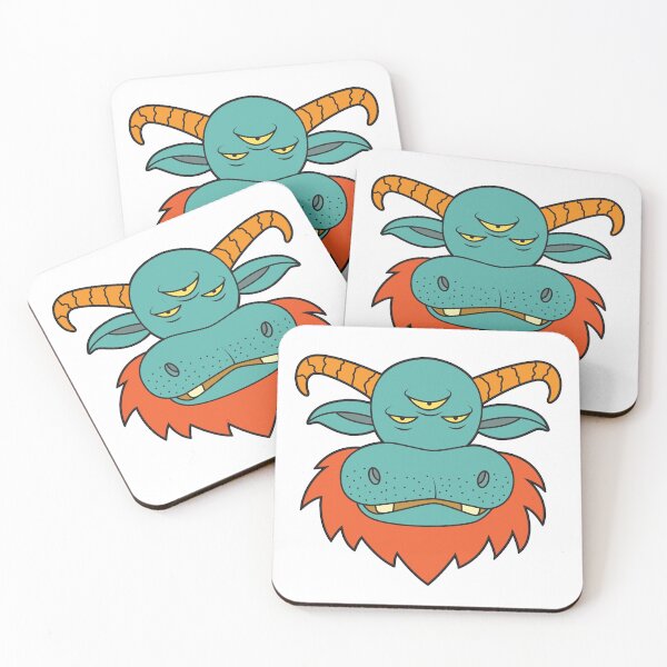 Item preview, MUNSTA - Angry Teal Monster designed and sold by OWLSTANDING.