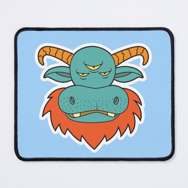 Item preview, MUNSTA - Angry Teal Monster designed and sold by OWLSTANDING.