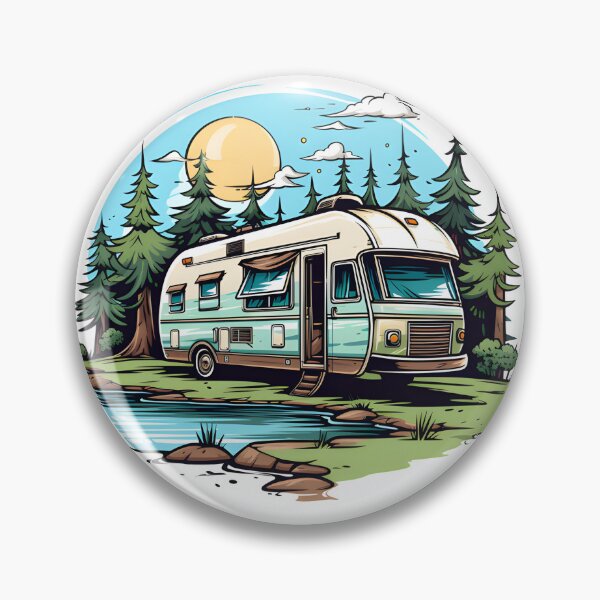 Item preview, Rv Camper in the Woods designed and sold by KSimpson838.