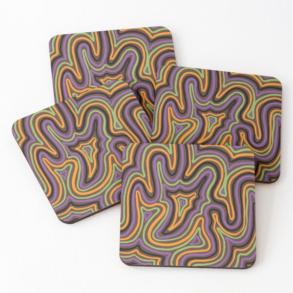 Item preview, Halloween Wavy Liquid Lines designed and sold by velvetearth.