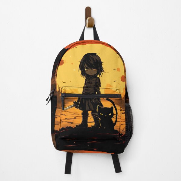 Item preview, Sunset Little Samurai with black tat valley designed and sold by GrinGalore.