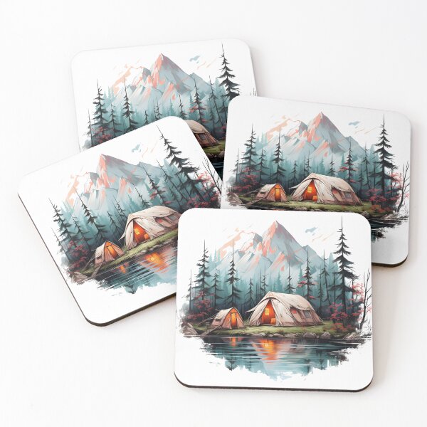 Item preview, Camping Tent in the Mountains designed and sold by KSimpson838.