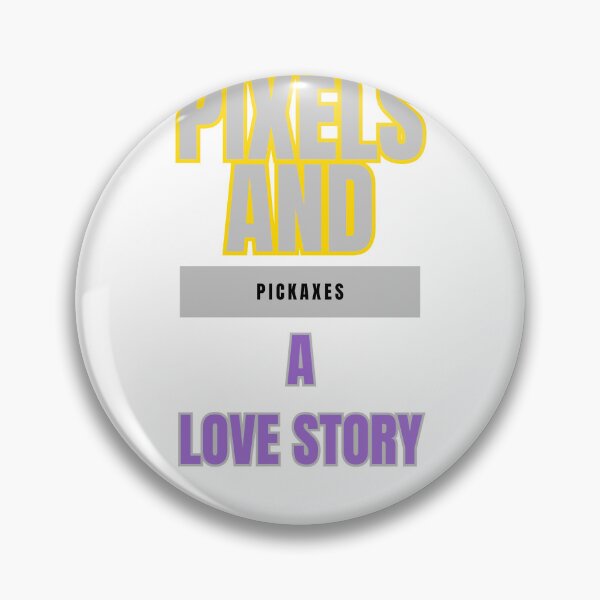 Item preview, Pixels and Pickaxes: A Love Story designed and sold by DesignSwirl.