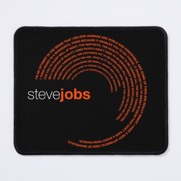 Item preview, Steve Jobs famous quotes poster [orangered] designed and sold by CMYKStudio.