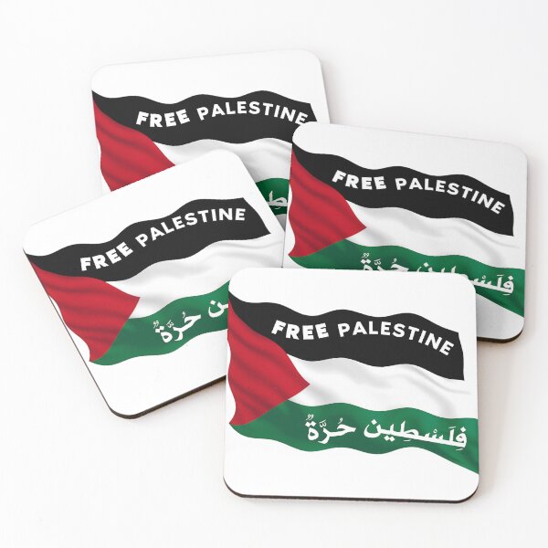 Item preview, Free Palestine : The  Flag of Palestine waving, Support Palestine designed and sold by Robo-toons.