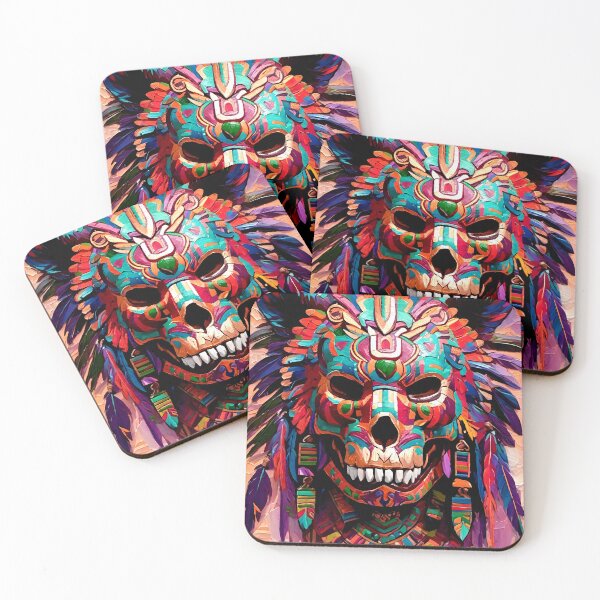 Item preview, Abstract Aztec Skull designed and sold by MatrixTattoo.