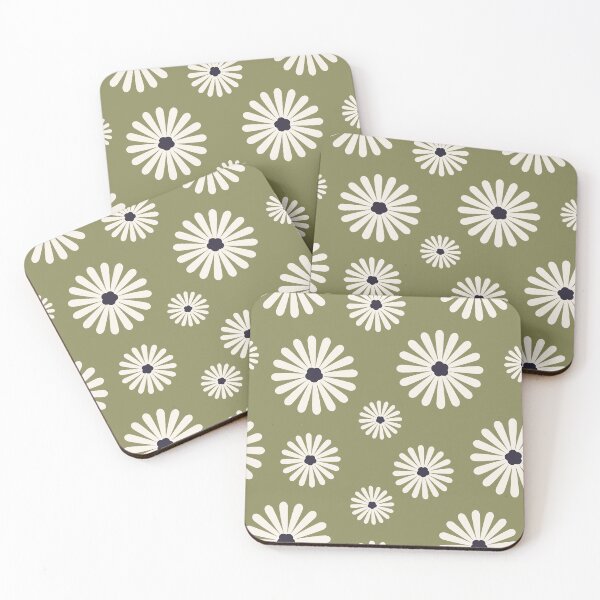 Item preview, Flowers on green background designed and sold by AlarconStudio.