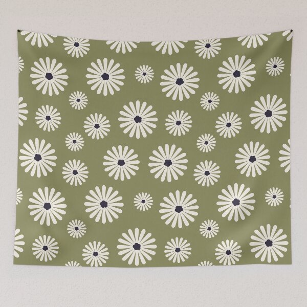 Item preview, Flowers on green background designed and sold by AlarconStudio.
