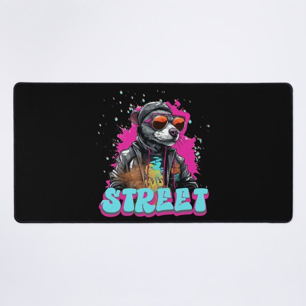 Item preview, Colorful Rat Street Life Rat Blue and Pink designed and sold by Madlen-moon.
