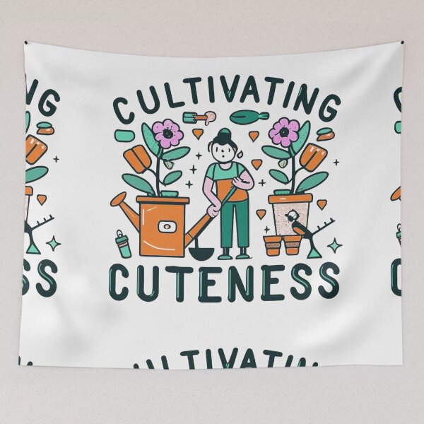 Item preview, cultivating cutness designed and sold by PintSizedPixel.