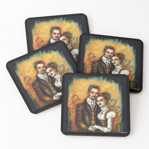 Item preview, Steampunk couple happy designed and sold by P-E-Sterling.