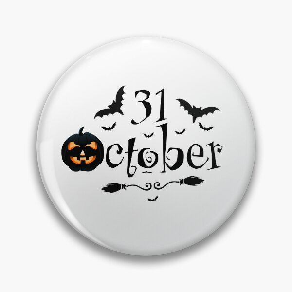 Artikelvorschau, Halloween 31. Oktober mit Fledermausaufkleber entworfen und verkauft von IndreB.