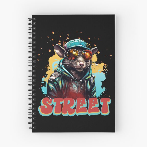 Item preview, Colorful Rat Street Life Rat Red and Blue designed and sold by Madlen-moon.