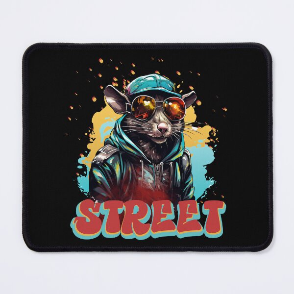 Item preview, Colorful Rat Street Life Rat Red and Blue designed and sold by Madlen-moon.