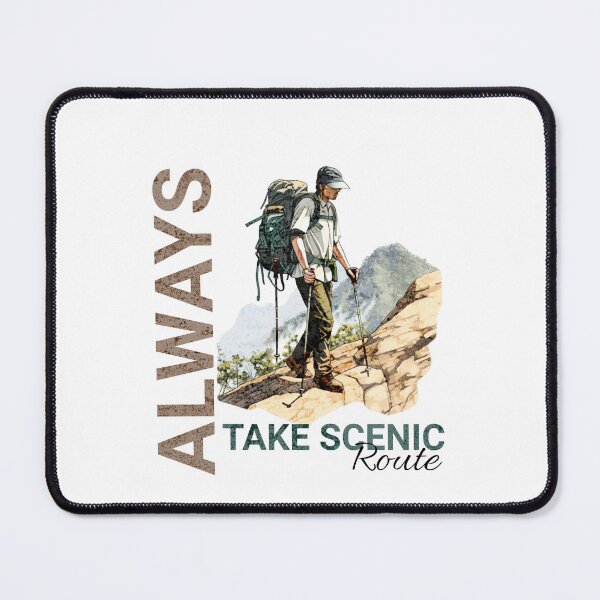 Item preview, Always take scenic route - exploretheworld - Visiting Places - aroundtheworld - Die Wanderlust – outdoorlife – exploremore – Sundown adventure – Adventure capitalist. designed and sold by JansenGS.