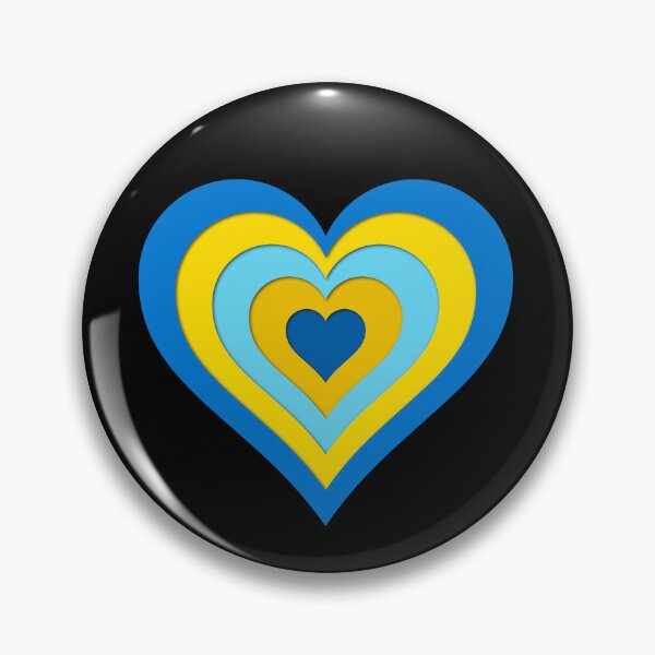 Item preview, Ukrainian Heart Ukrainian Pride Heartfelt Blue and Yellow Ukraine Flag  designed and sold by Aide.