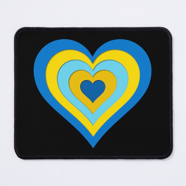 Item preview, Ukrainian Heart Ukrainian Pride Heartfelt Blue and Yellow Ukraine Flag  designed and sold by Aide.