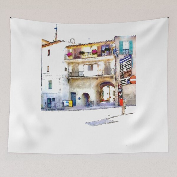 Item preview, View Of Building With Flowered Balconies designed and sold by Giuseppe Cocco.