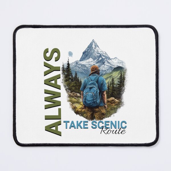 Item preview, Always take scenic route - exploretheworld - Visiting Places - aroundtheworld - Die Wanderlust – outdoorlife – exploremore – Sundown adventure – Adventure capitalist. designed and sold by JansenGS.