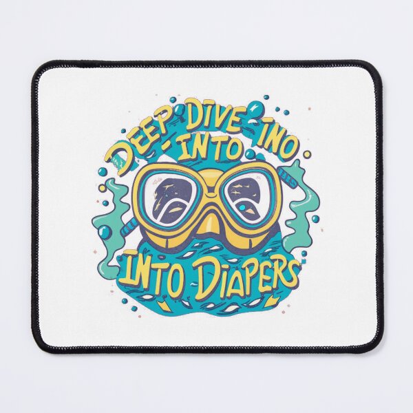 Item preview, deep dive into diapers  designed and sold by PintSizedPixel.