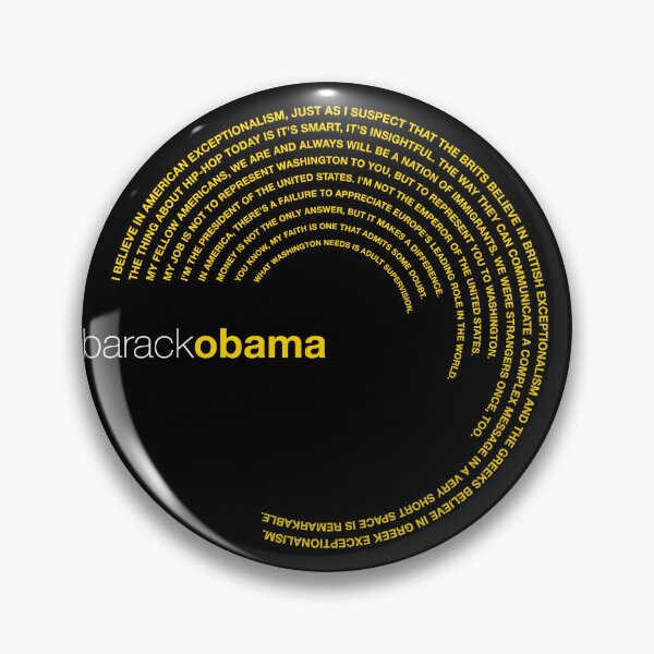 Item preview, Barack Obama famous quotes poster [gold] designed and sold by CMYKStudio.