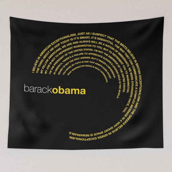 Item preview, Barack Obama famous quotes poster [gold] designed and sold by CMYKStudio.