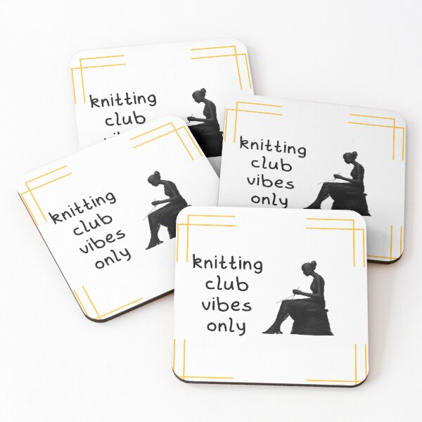 Item preview, Knitting Club Vibes Only designed and sold by Custom-Print.