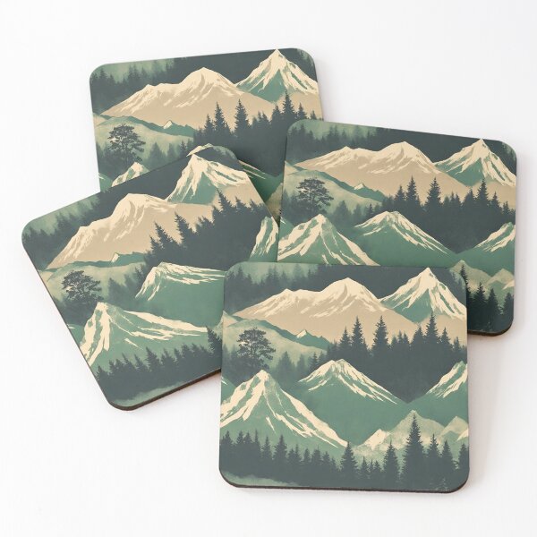 Artikelvorschau, Vintage-Bergmuster entworfen und verkauft von LittleCabinLife.
