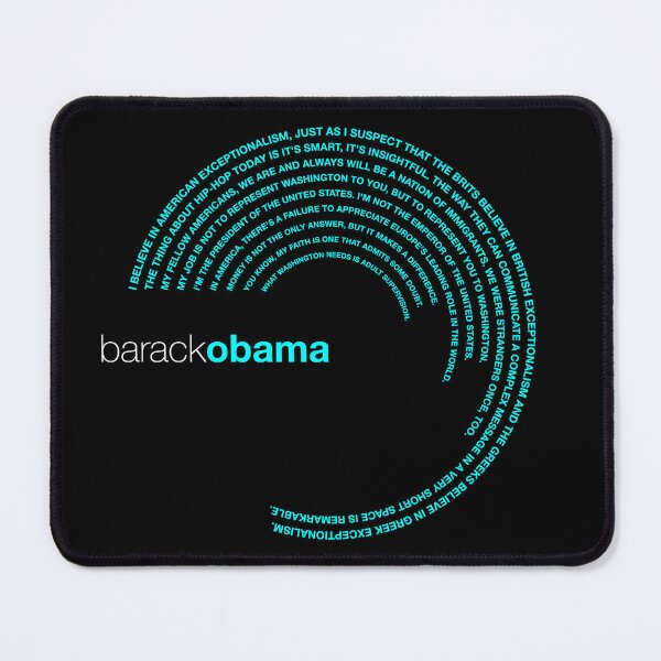 Item preview, Barack Obama famous quotes poster [aqua] designed and sold by CMYKStudio.