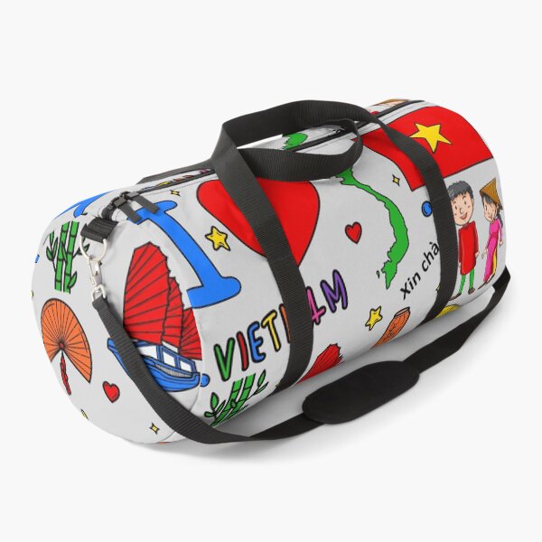Item preview, I love Vietnam. Hand drawn Vietnamese Landmarks, flag and map designed and sold by mashmosh.