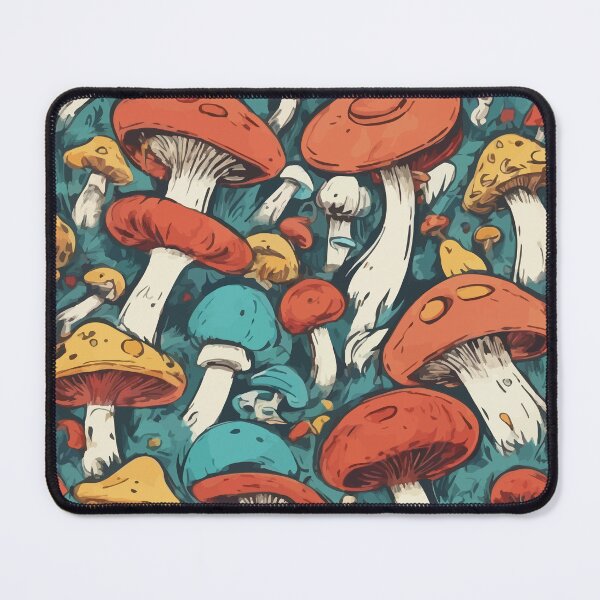 Item preview, Cute Mushrooms Pattern Illustration designed and sold by PuffM.
