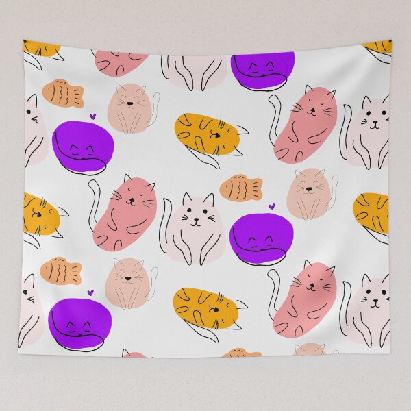 Item preview, a cute and lovely pattern, cats designed and sold by zzzozzo.